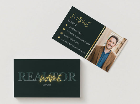 Elegant Realtor Business Card | Custom Digital Design