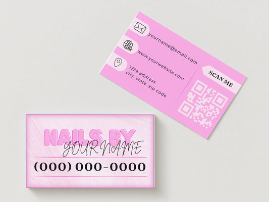 Pretty Pink Business Card | Custom Digital Design