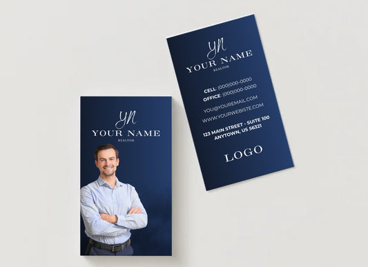 Vertical Navy Real Estate | Custom Digital Design