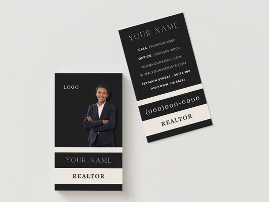 Elegant Realtor Business Card | Custom Digital Design