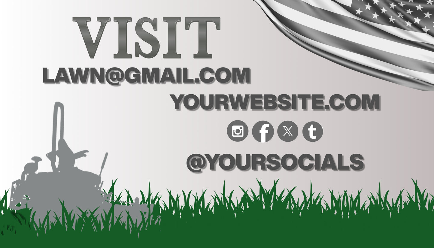 All-American Lawncare Business Card