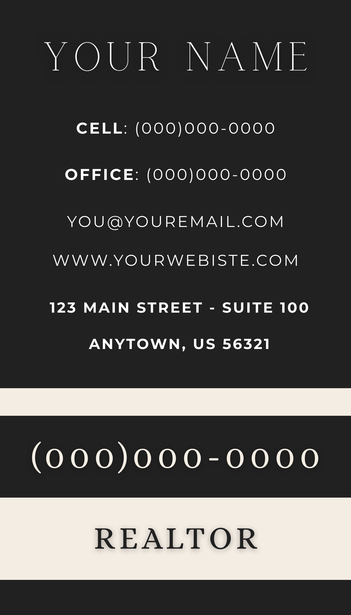 Elegant Realtor Business Card | Custom Digital Design