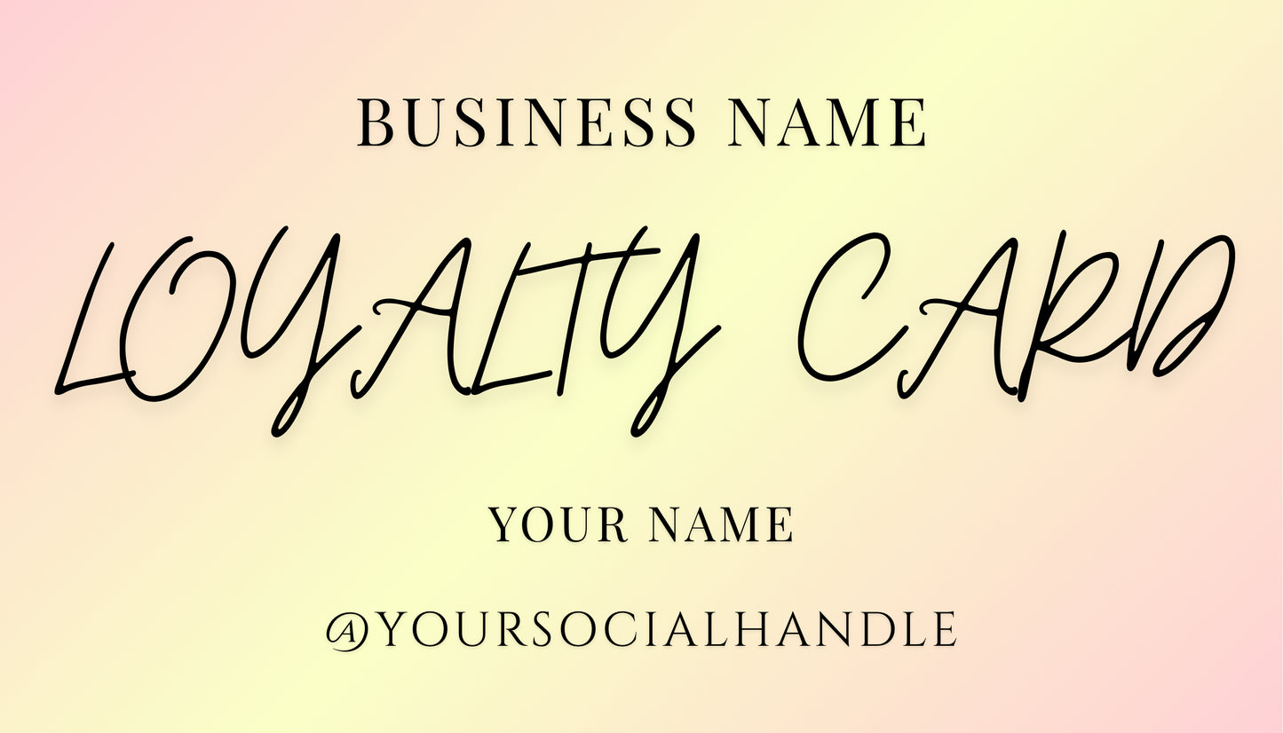 Custom Digital Loyalty Card Design | Business Rewards Card
