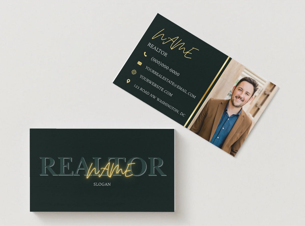 Elegant Realtor Business Card | Custom Digital Design