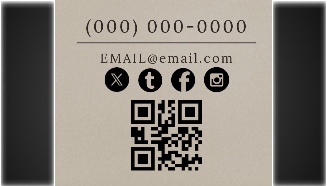 Modern Black & Beige Business Card