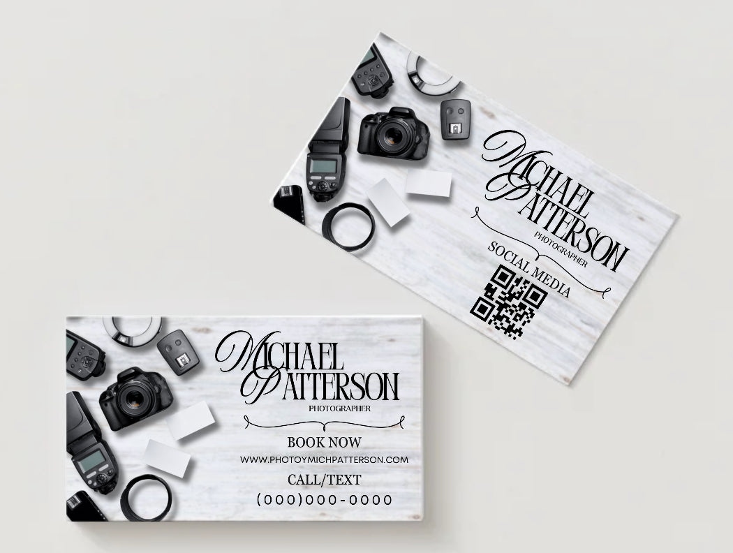 Minimal Luxe Photographer Digital Business Card