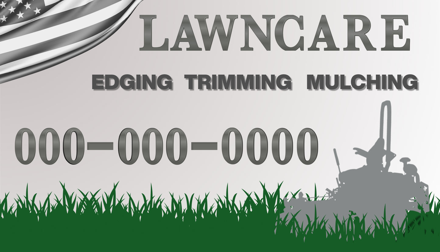 All-American Lawncare Business Card