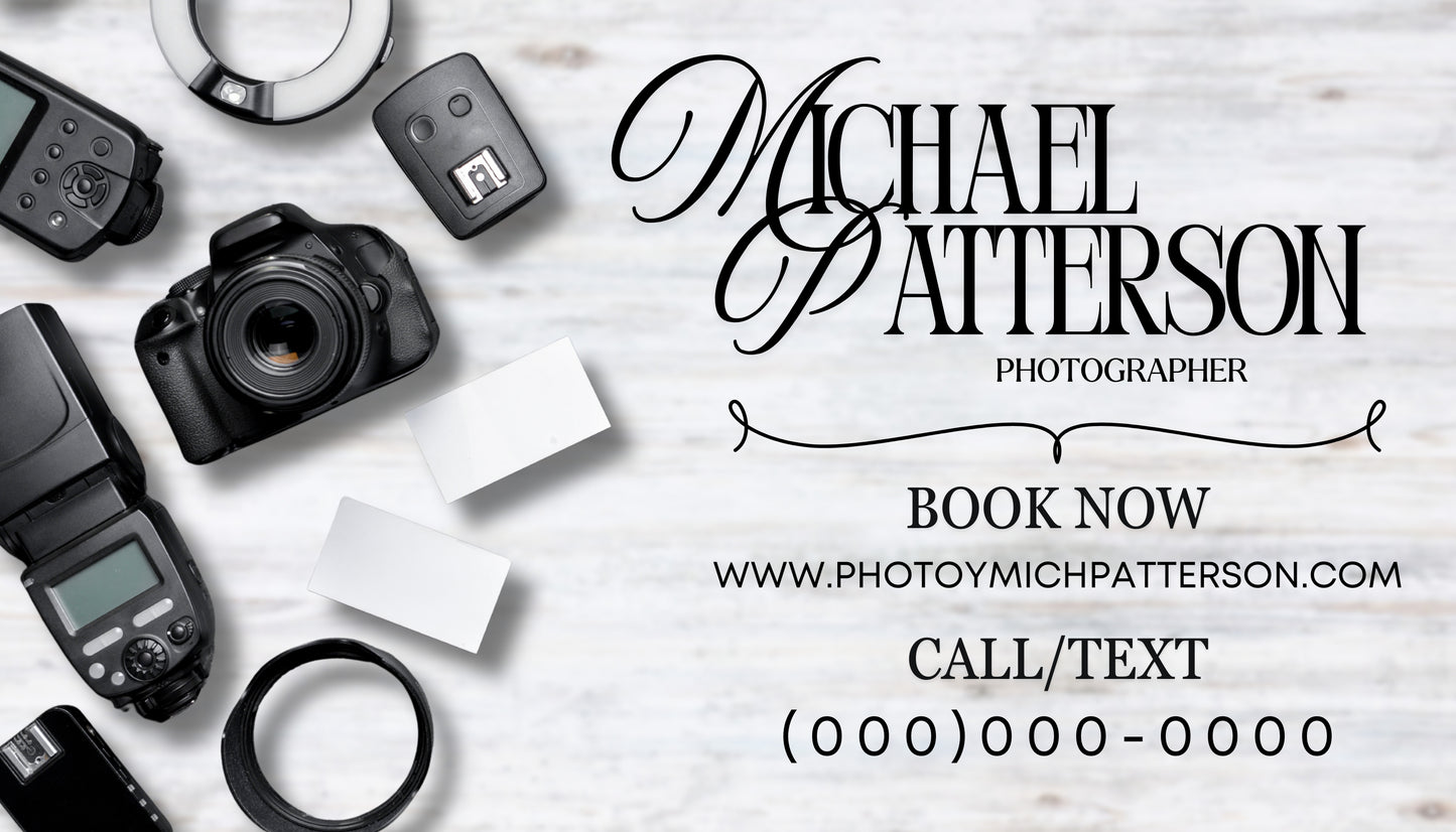 Minimal Luxe Photographer Digital Business Card